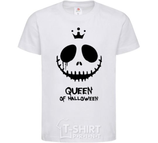Детская футболка Queen of halloween Белый фото
