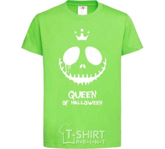 Детская футболка Queen of halloween Лаймовый фото