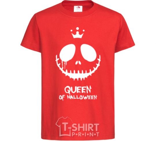 Детская футболка Queen of halloween Красный фото