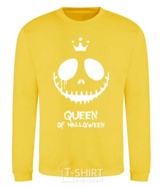 Sweatshirt Queen of halloween yellow фото