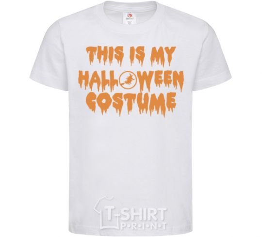 Kids T-shirt This is my halloween queen White фото
