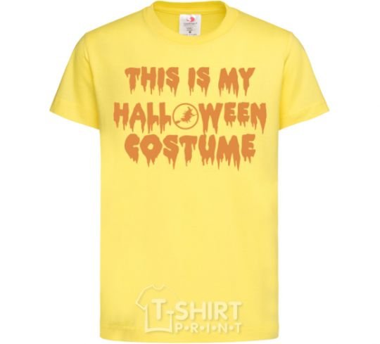 Детская футболка This is my halloween queen Лимонный фото