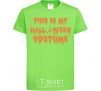 Kids T-shirt This is my halloween queen orchid-green фото