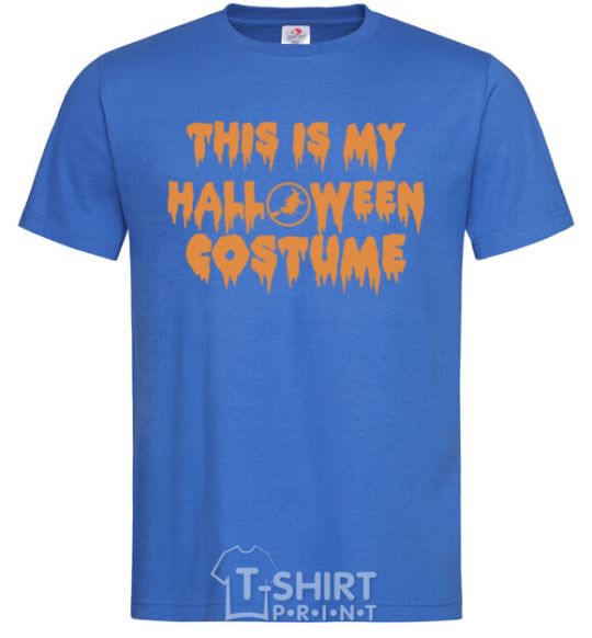 Men's T-Shirt This is my halloween queen royal-blue фото