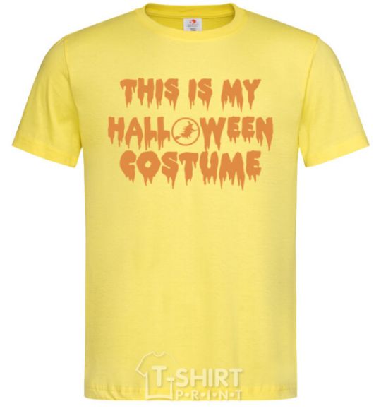 Men's T-Shirt This is my halloween queen cornsilk фото