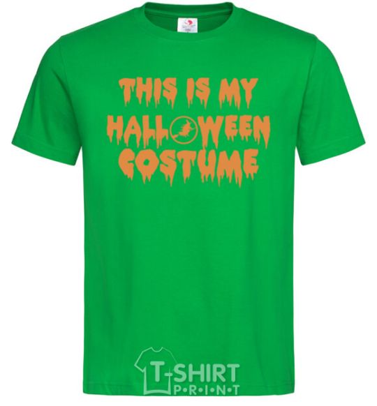 Men's T-Shirt This is my halloween queen kelly-green фото