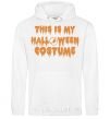 Men`s hoodie This is my halloween queen White фото