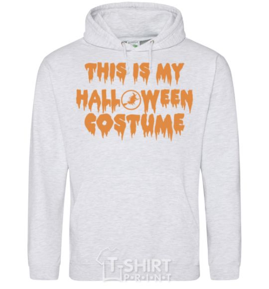 Men`s hoodie This is my halloween queen sport-grey фото