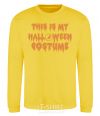 Sweatshirt This is my halloween queen yellow фото