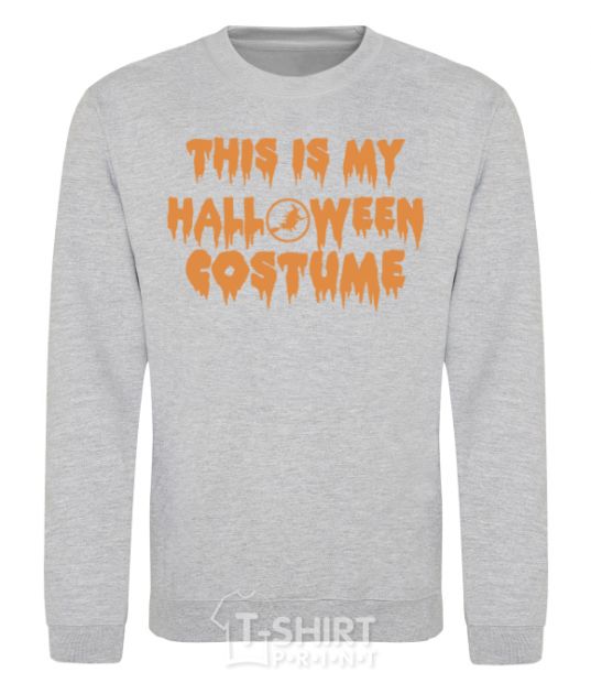 Sweatshirt This is my halloween queen sport-grey фото