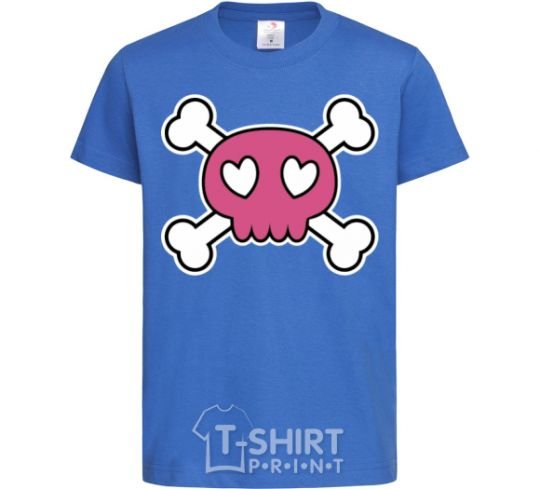 Kids T-shirt Skull royal-blue фото