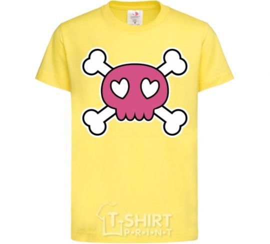 Kids T-shirt Skull cornsilk фото