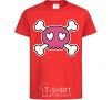 Kids T-shirt Skull red фото