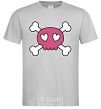 Men's T-Shirt Skull grey фото