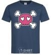 Men's T-Shirt Skull navy-blue фото