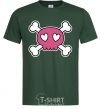 Мужская футболка Черепушка Темно-зеленый фото