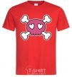 Men's T-Shirt Skull red фото
