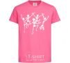 Детская футболка dance skeleton Ярко-розовый фото