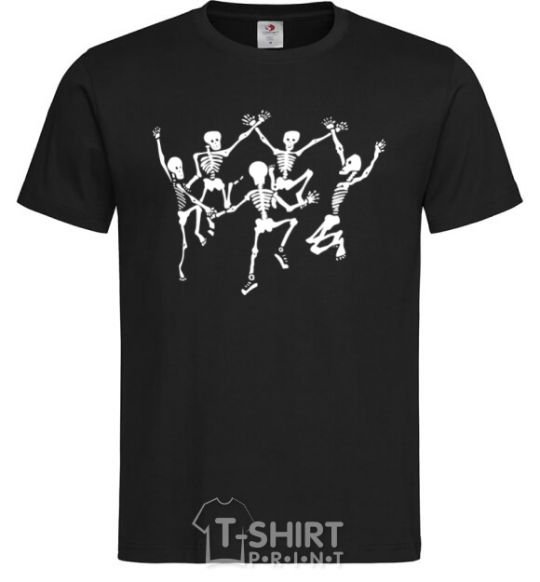 Men's T-Shirt dance skeleton black фото