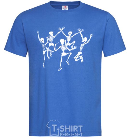 Men's T-Shirt dance skeleton royal-blue фото