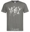 Men's T-Shirt dance skeleton dark-grey фото