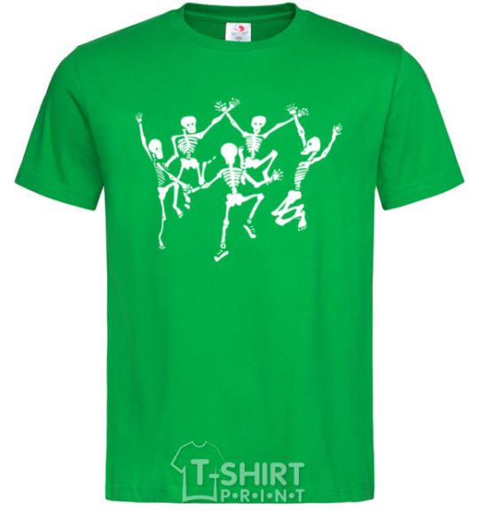 Men's T-Shirt dance skeleton kelly-green фото