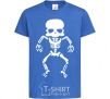 Kids T-shirt skeleton V.1 royal-blue фото