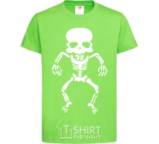 Kids T-shirt skeleton V.1 orchid-green фото