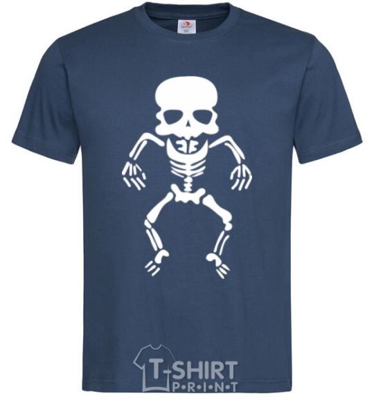 Men's T-Shirt skeleton V.1 navy-blue фото