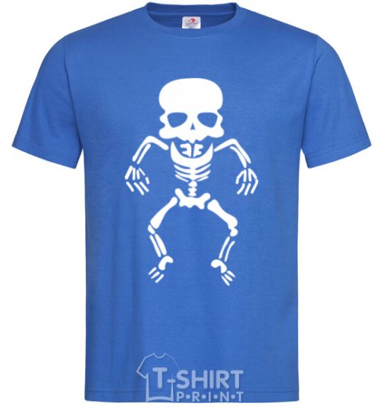 Men's T-Shirt skeleton V.1 royal-blue фото