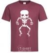 Men's T-Shirt skeleton V.1 burgundy фото