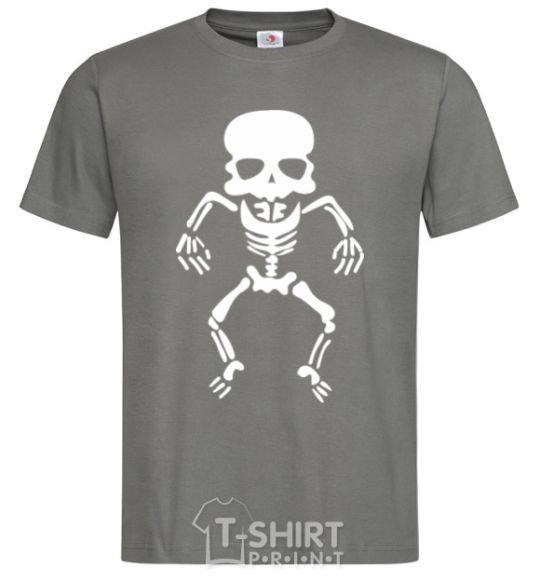 Men's T-Shirt skeleton V.1 dark-grey фото