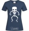 Women's T-shirt skeleton V.1 navy-blue фото