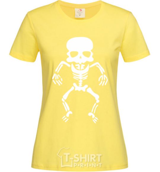 Women's T-shirt skeleton V.1 cornsilk фото