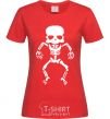 Women's T-shirt skeleton V.1 red фото