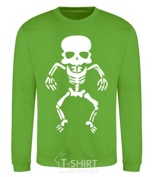 Sweatshirt skeleton V.1 orchid-green фото