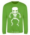 Sweatshirt skeleton V.1 orchid-green фото