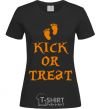Women's T-shirt kick or treat black фото