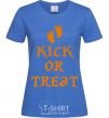 Women's T-shirt kick or treat royal-blue фото