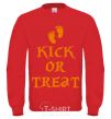 Sweatshirt kick or treat yellow фото