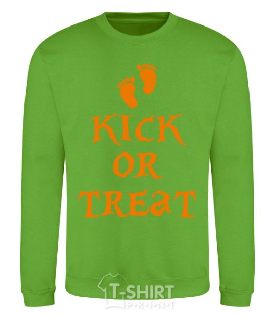 Sweatshirt kick or treat orchid-green фото