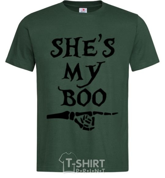 Men's T-Shirt shes my boo bottle-green фото