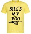 Men's T-Shirt shes my boo cornsilk фото