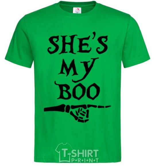 Men's T-Shirt shes my boo kelly-green фото