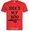 Men's T-Shirt shes my boo red фото