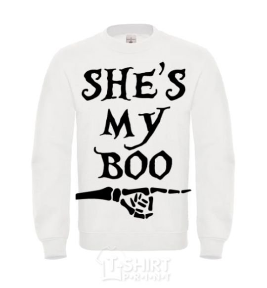 Sweatshirt shes my boo White фото