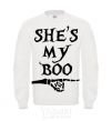 Sweatshirt shes my boo White фото