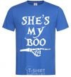 Men's T-Shirt shes my boo royal-blue фото