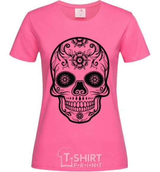 Women's T-shirt mexican skull heliconia фото