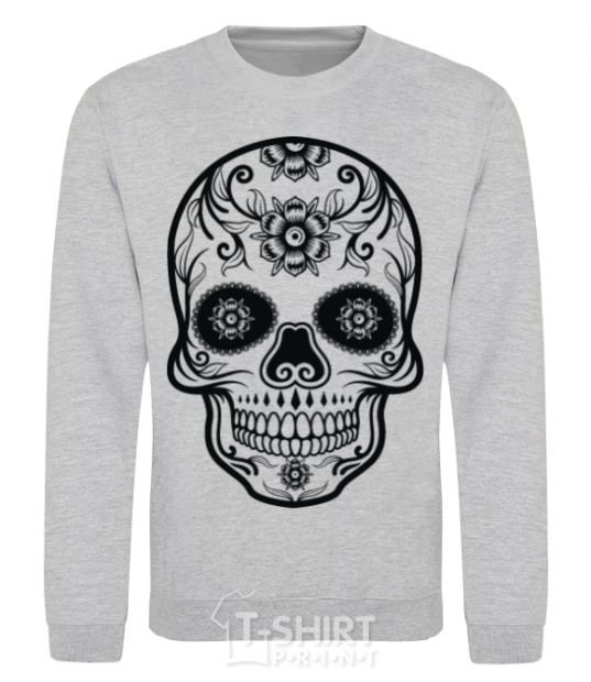 Sweatshirt mexican skull sport-grey фото